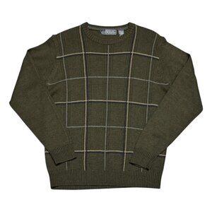 OSCAR DE LA RENTA Knit Luxury Designer Business Casual Sweater Mens Large